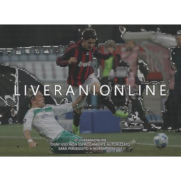 Milano 26-02-2009 coppa UEFA 2008/09 milan-werder brema 2:2 nella foto alexandre pato e clemens fritz ph marco luzzani/ag aldo liverani s.a.s.