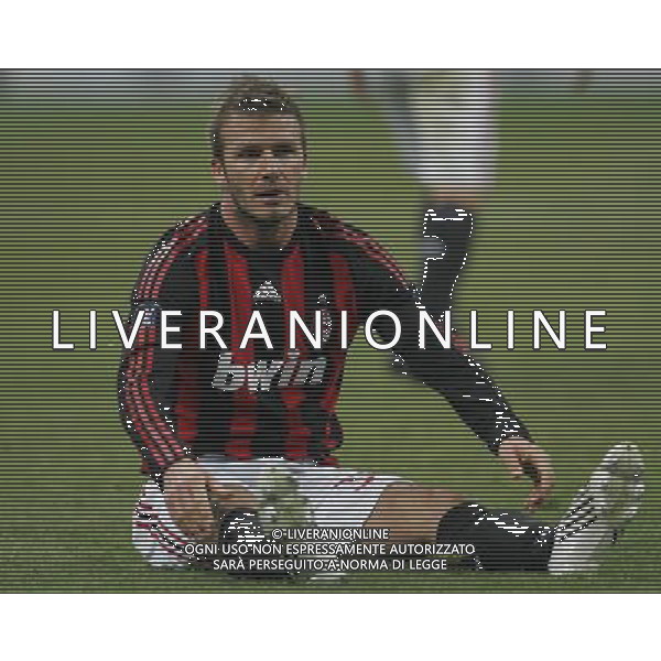 Milano 26-02-2009 coppa UEFA 2008/09 milan-werder brema 2:2 nella foto david beckham ph marco luzzani/ag aldo liverani s.a.s.