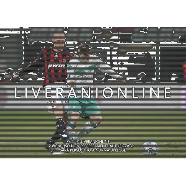 Milano 26-02-2009 coppa UEFA 2008/09 milan-werder brema 2:2 nella foto philippe senderos e markus rosenberg ph marco luzzani/ag aldo liverani s.a.s.