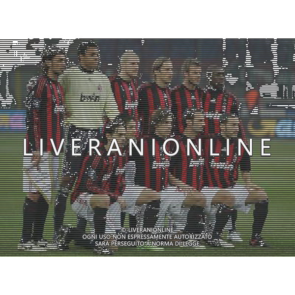 Milano 26-02-2009 coppa UEFA 2008/09 milan-werder brema 2:2 nella foto formazione milan ph marco luzzani/ag aldo liverani s.a.s.