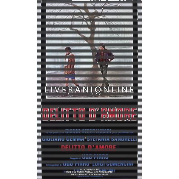 FILM\'DELITTO D\'AMORE\' NELLA FOTO LOCANDINA AG ALDO LIVERANI