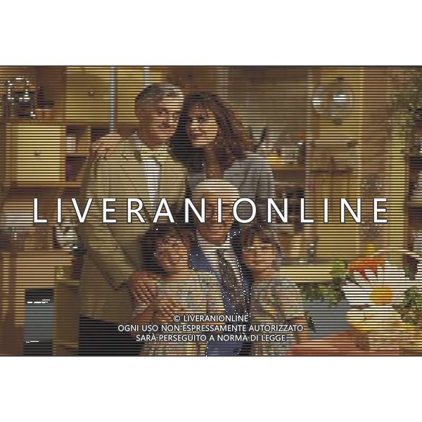 TRASMISSIONE TELEVISIVA\' NORMA E FELICE\' NELLA FOTO IL CAST CON FRANCO OPPINI E GINO BRAMIERI AG ALDO LIVERANI