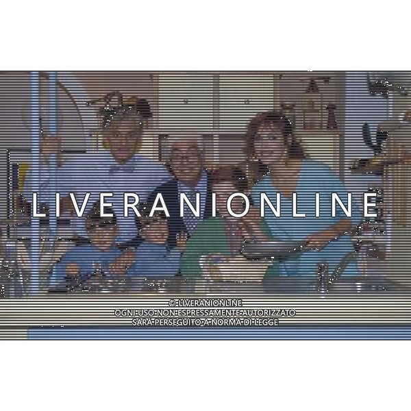 TRASMISSIONE TELEVISIVA\' NORMA E FELICE\' NELLA FOTO IL CAST CON FRANCO OPPINI E GINO BRAMIERI AG ALDO LIVERANI