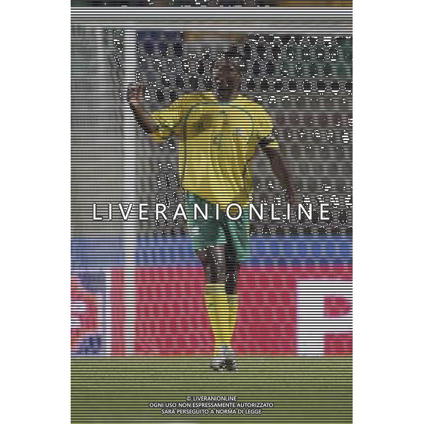 SIENA, 17 OTTOBRE 2007 CALCIO AMICHEVOLE ITALIA SUD AFRICA NELLA FOTO: AARON MOKOENA FOTO AG. A. LIVERANI