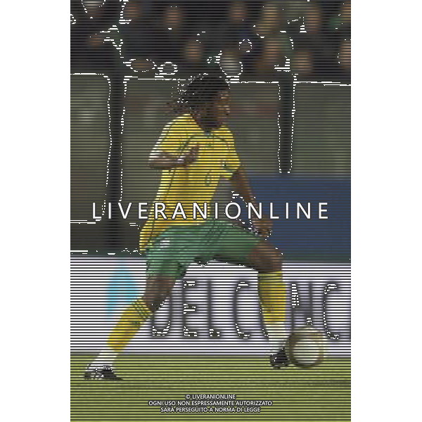 SIENA, 17 OTTOBRE 2007 CALCIO AMICHEVOLE ITALIA SUD AFRICA NELLA FOTO: MACBETH SIBAYA FOTO AG. A. LIVERANI