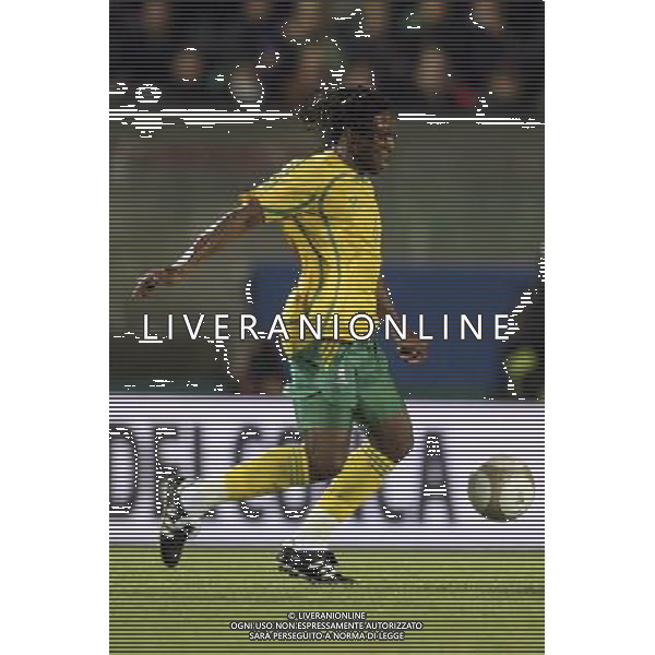 SIENA, 17 OTTOBRE 2007 CALCIO AMICHEVOLE ITALIA SUD AFRICA NELLA FOTO: MACBETH SIBAYA FOTO AG. A. LIVERANI