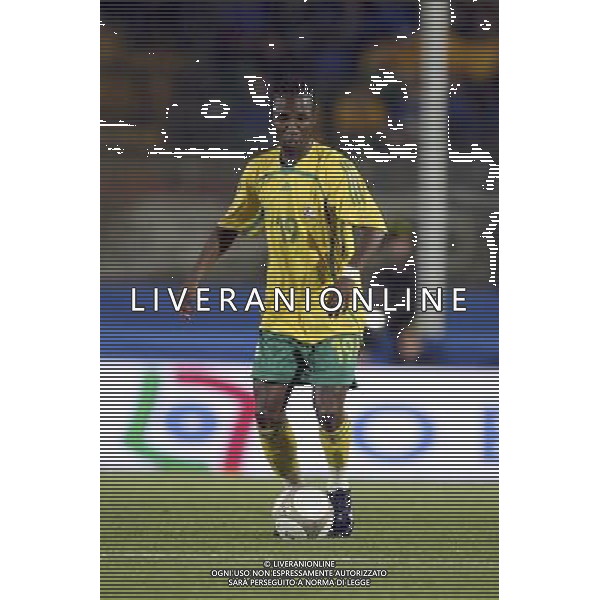 SIENA, 17 OTTOBRE 2007 CALCIO AMICHEVOLE ITALIA SUD AFRICA NELLA FOTO: TEKO MODISE FOTO AG. A. LIVERANI