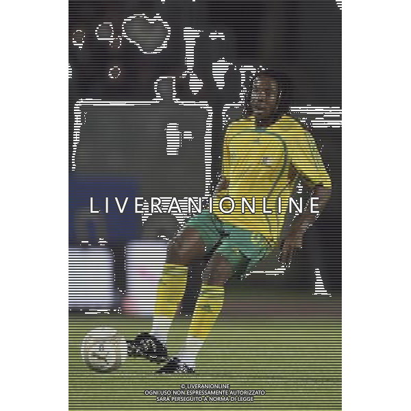 SIENA, 17 OTTOBRE 2007 CALCIO AMICHEVOLE ITALIA SUD AFRICA NELLA FOTO: MACBETH SIBAYA FOTO AG. A. LIVERANI