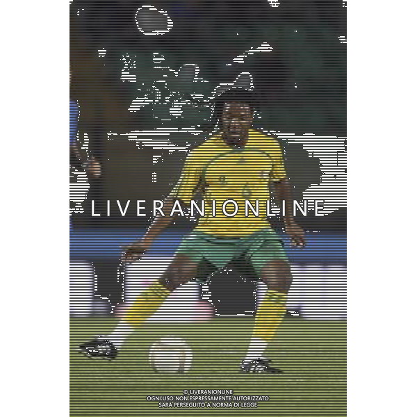 SIENA, 17 OTTOBRE 2007 CALCIO AMICHEVOLE ITALIA SUD AFRICA NELLA FOTO: MACBETH SIBAYA FOTO AG. A. LIVERANI