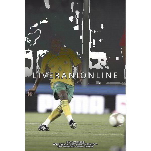 SIENA, 17 OTTOBRE 2007 CALCIO AMICHEVOLE ITALIA SUD AFRICA NELLA FOTO: MACBETH SIBAYA FOTO AG. A. LIVERANI