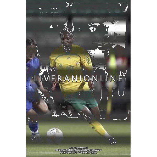 SIENA, 17 OTTOBRE 2007 CALCIO AMICHEVOLE ITALIA SUD AFRICA NELLA FOTO: TEKO MODISE FOTO AG. A. LIVERANI