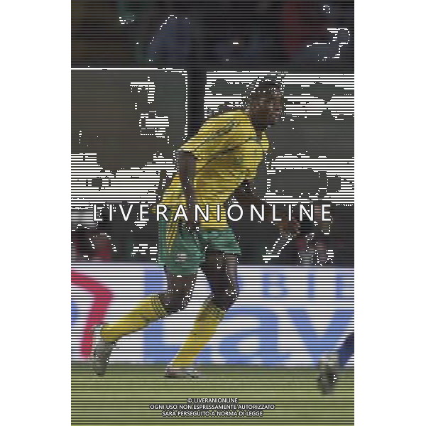 SIENA, 17 OTTOBRE 2007 CALCIO AMICHEVOLE ITALIA SUD AFRICA NELLA FOTO: AARON MOKOENA FOTO AG. A. LIVERANI