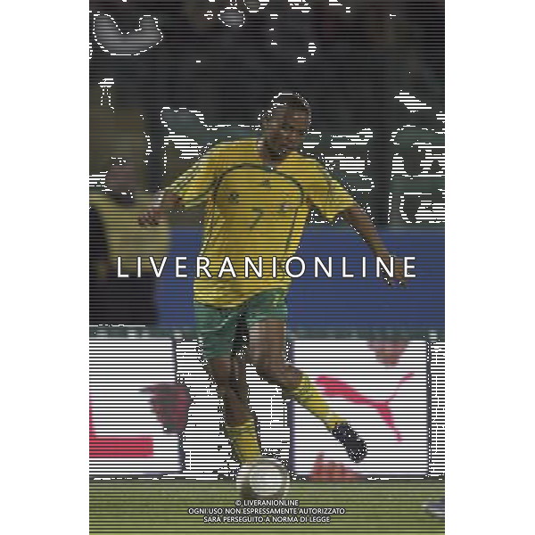 SIENA, 17 OTTOBRE 2007 CALCIO AMICHEVOLE ITALIA SUD AFRICA NELLA FOTO: SIYABONGA NKOSI FOTO AG. A. LIVERANI