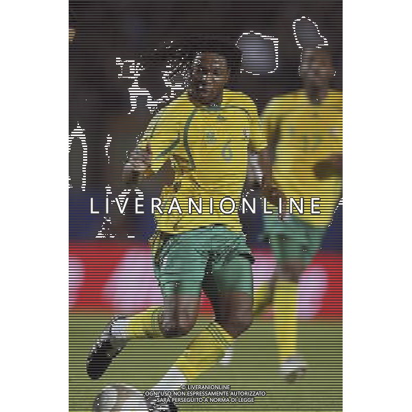 SIENA, 17 OTTOBRE 2007 CALCIO AMICHEVOLE ITALIA SUD AFRICA NELLA FOTO: MACBETH SIBAYA FOTO AG. A. LIVERANI