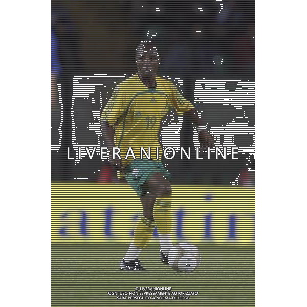 SIENA, 17 OTTOBRE 2007 CALCIO AMICHEVOLE ITALIA SUD AFRICA NELLA FOTO: TEKO MODISE FOTO AG. A. LIVERANI