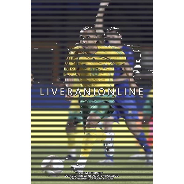 SIENA, 17 OTTOBRE 2007 CALCIO AMICHEVOLE ITALIA SUD AFRICA NELLA FOTO: DELRON BUCKLEY FOTO AG. A. LIVERANI