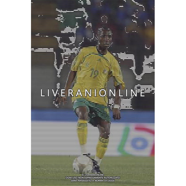SIENA, 17 OTTOBRE 2007 CALCIO AMICHEVOLE ITALIA SUD AFRICA NELLA FOTO: TEKO MODISE FOTO AG. A. LIVERANI
