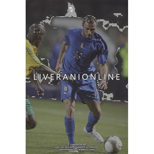 SIENA, 17 OTTOBRE 2007 CALCIO AMICHEVOLE ITALIA SUD AFRICA NELLA FOTO: ANDREA DOSSENA FOTO AG. A. LIVERANI