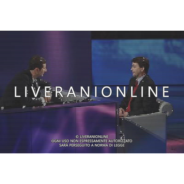 TRASMISSIONE TV: \' CHE TEMPO CHE FA\' NELLA FOTO: DARIO FRANCESCHINI - FABIO FAZIO FOTO ANTONIO SORANO -AG. ALDO LIVERANI SAS