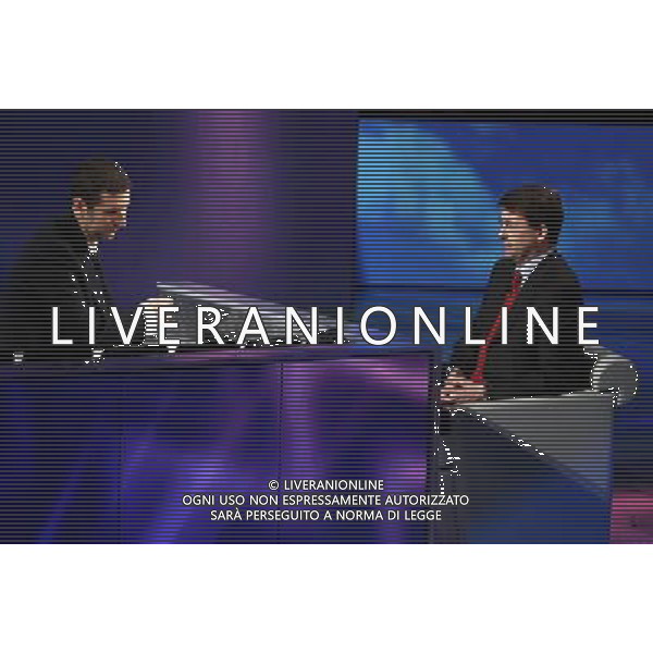 TRASMISSIONE TV: \' CHE TEMPO CHE FA\' NELLA FOTO: DARIO FRANCESCHINI - FABIO FAZIO FOTO ANTONIO SORANO -AG. ALDO LIVERANI SAS