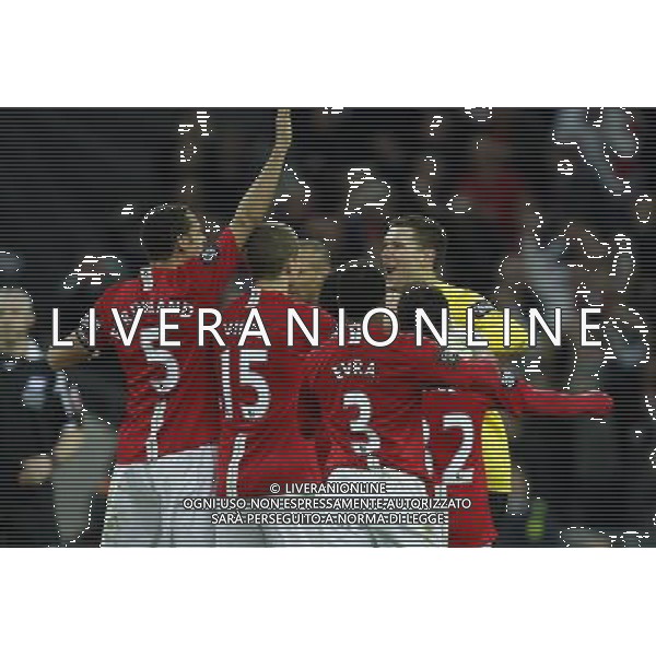 Manchester United vs Tottenham Hotspur fc for Carling Cuo Final at Wembley in London (UK) on 29/02/2008. NELLA FOTO ABBRACCI MANCHESTER UNITED FOTO MARCELLO POZZETTI-AG ALDO IVERANI