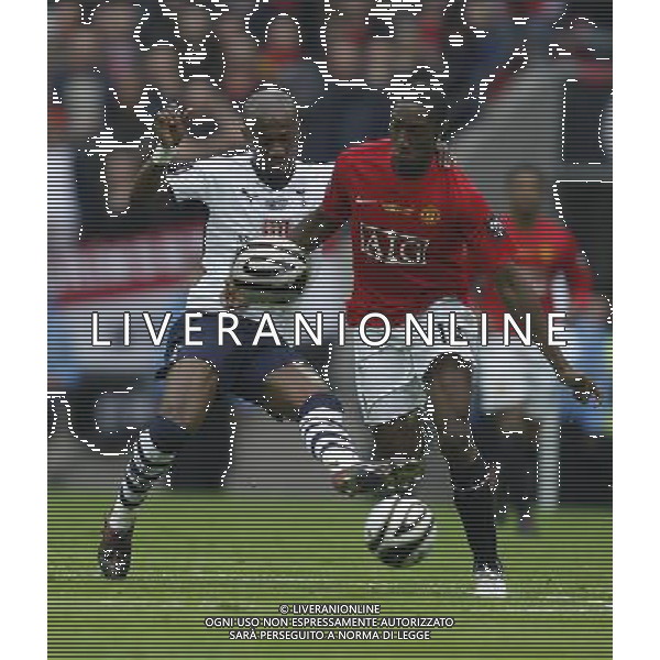 Manchester United vs Tottenham Hotspur fc for Carling Cuo Final at Wembley in London (UK) on 29/02/2008. NELLA FOTO Danny Welbeck of Manchester United and Tottenham\'s Ledley King (captain) FOTO MARCELLO POZZETTI-AG ALDO IVERANI