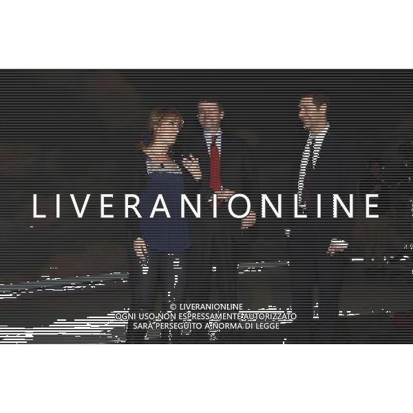 TRASMISSIONE TV: \' CHE TEMPO CHE FA\' NELLA FOTO: LUCIANA LITTIZZETTO - DARIO FRANCESCHINI - FABIO FAZIO FOTO ANTONIO SORANO -AG.ALDO LIVERANI SAS