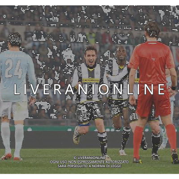 Lazio - Juventus 03/03/2009 semifinale andata Coppa Italia TIM CUP 2008/2009 nella foto: l\'esultanza dopo il gol di Marco Marchionni ph. Corradetti / ag. Aldo Liverani Sas