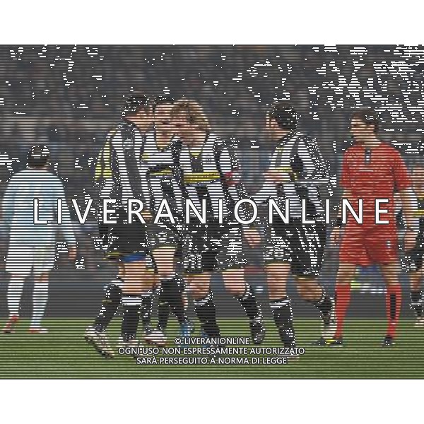 Lazio - Juventus 03/03/2009 semifinale andata Coppa Italia TIM CUP 2008/2009 nella foto: l\'esultanza di Pavel Nedved dopo il gol di Marco Marchionni ph. Corradetti / ag. Aldo Liverani Sas