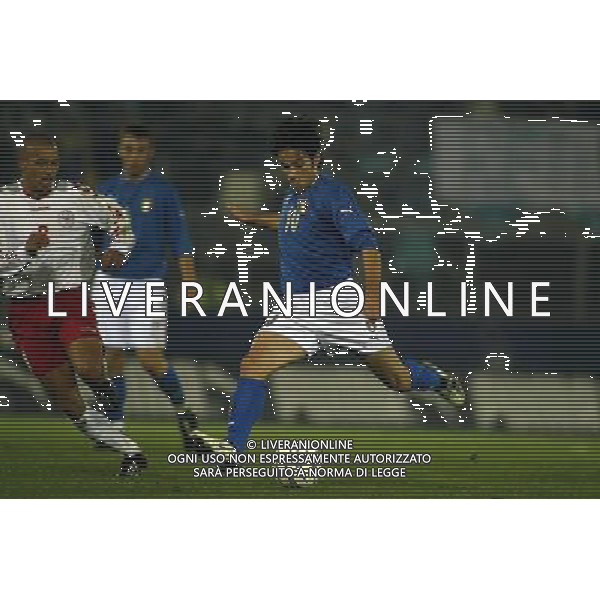 RIETI 19/11/2003 ITALIA-DANIMARCA UNDER 21 NELLA FOTO GAETANO D\'AGOSTINO* FOTO ALDO LIVERANI