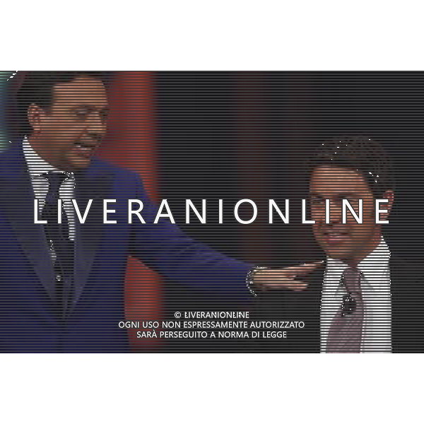 TRASMISSIONE TV: \' CHIAMBRETTI NIGHT\' NELLA FOTO:PIERO CHIAMBRETTI - ALESSANDRO \' BILLY\' COSTACURTA © ANTONIO SORANO - AG. ALDO LIVERANI SAS