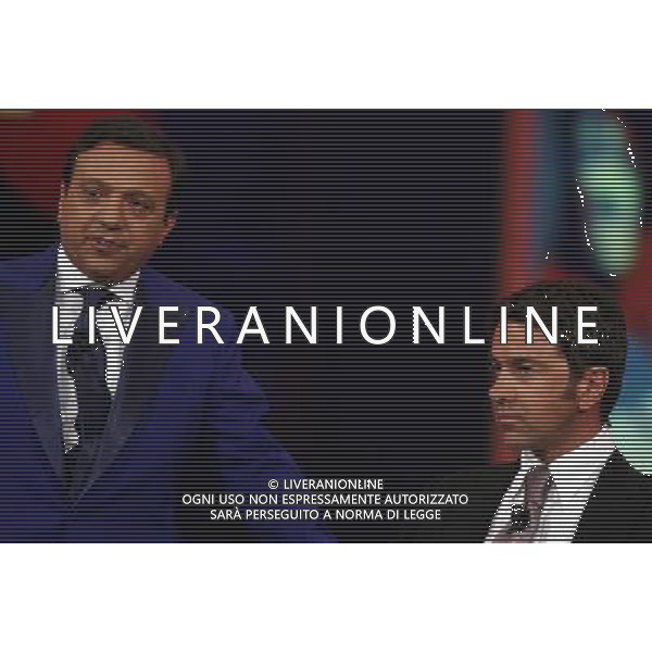 TRASMISSIONE TV: \' CHIAMBRETTI NIGHT\' NELLA FOTO: PIERO CHIAMBRETTI - ALESSANDRO \' BILLY\' COSTACURTA © ANTONIO SORANO - AG. ALDO LIVERANI SAS