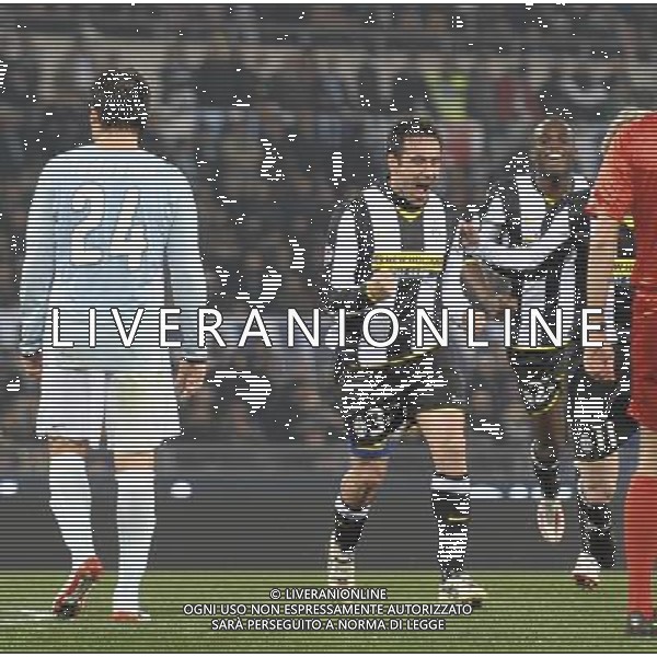 03/03/2009 - Stadio Olimpico - TIM CUP 2008/2009 semifinale andata - Lazio vs Juventus nella foto: l\'esultanza di Marco MARCHIONNI dopo il gol ph. Corradetti / ag. Aldo Liverani Sas