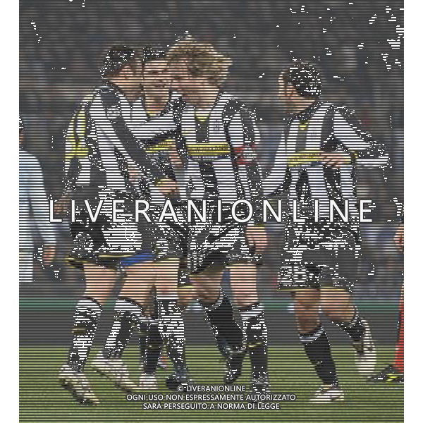 03/03/2009 - Stadio Olimpico - TIM CUP 2008/2009 semifinale andata - Lazio vs Juventus nella foto: Pavel NEDEVED e Marco MARCHIONNI esultano dopo il gol ph. Corradetti / ag. Aldo Liverani Sas