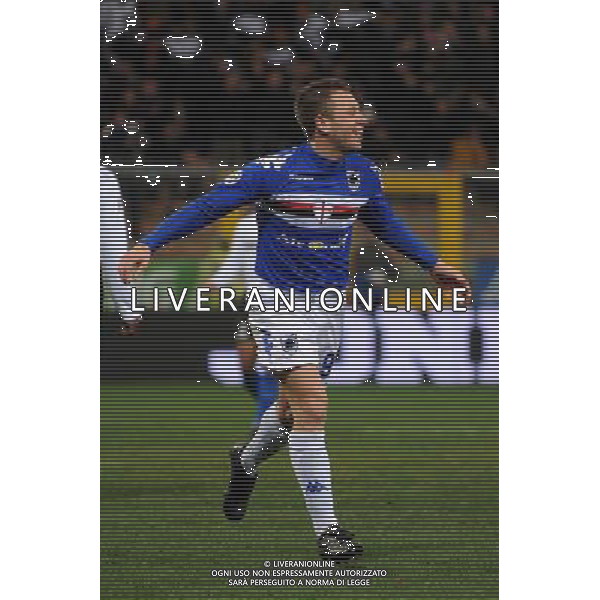 04-03-2009 Genova Sport Calcio Sampdoria Inter Semifinale Coppa Italia Tim 2008/2009 Nella foto: lesultanza dopo il gol di cassano antonio ph.viganti/ag.aldo liverani sas
