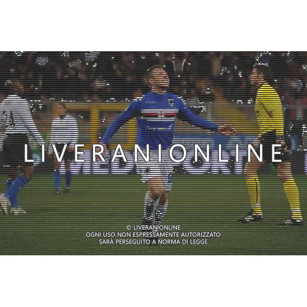 04-03-2009 Genova Sport Calcio Sampdoria Inter Semifinale Coppa Italia Tim 2008/2009 Nella foto: lesultanza dopo il gol di cassano antonio ph.viganti/ag.aldo liverani sas