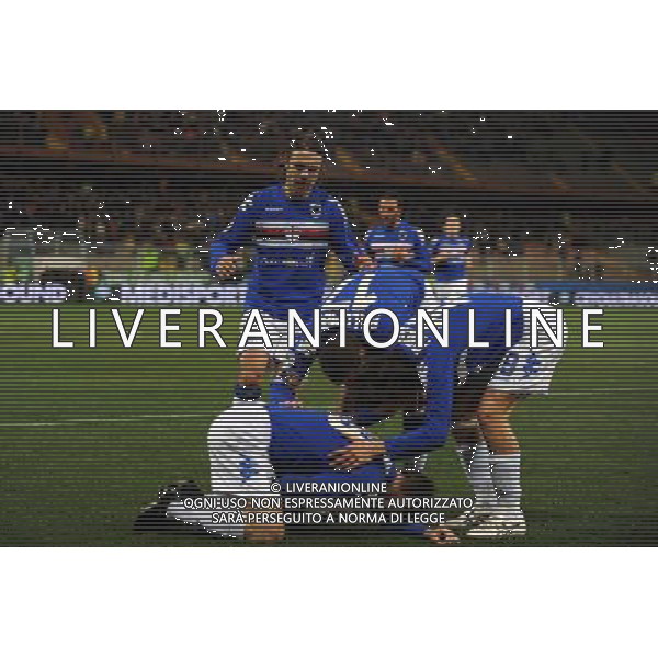 04-03-2009 Genova Sport Calcio Sampdoria Inter Semifinale Coppa Italia Tim 2008/2009 Nella foto: l\'esultanza di antonio cassano dopo il gol ph.viganti/ag.aldo liverani sas