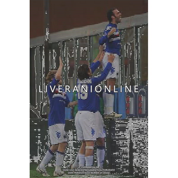 04-03-2009 Genova Sport Calcio Sampdoria Inter Semifinale Coppa Italia Tim 2008/2009 Nella foto:l\'esultanza di di giampaolo pazzini dopo il gol ph.viganti/ag.aldo liverani sas