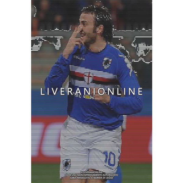 04-03-2009 Genova Sport Calcio Sampdoria Inter Semifinale Coppa Italia Tim 2008/2009 Nella foto: l\'esultanza di di giampaolo pazzini dopo il gol ph.viganti/ag.aldo liverani sas