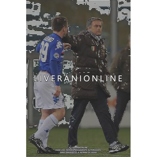 04-03-2009 Genova Sport Calcio Sampdoria Inter Semifinale Coppa Italia Tim 2008/2009 Nella foto: antonio cassano e jose\' mourinho ph.viganti/ag.aldo liverani sas