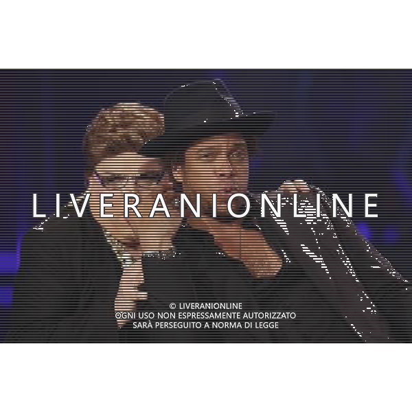 TRASMISSIONE TV: \' CHIAMBRETTI NIGHT\' NELLA FOTO: ALDO PIAZZA ( nelle vesti di Mara Maionchi) - GARY DOURDAN © ANTONIO SORANO - AG. ALDO LIVERANI SAS