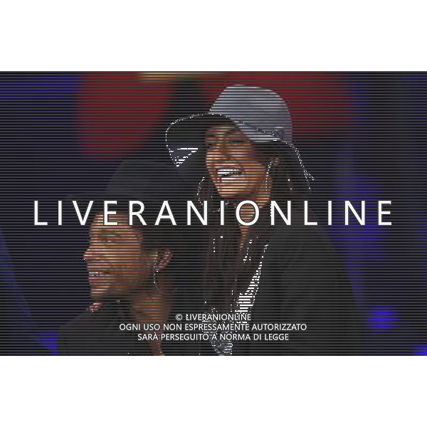 TRASMISSIONE TV: \' CHIAMBRETTI NIGHT\' NELLA FOTO: GARY DOURDAN CON LA FIDANZATA MARIA © ANTONIO SORANO - AG. ALDO LIVERANI SAS