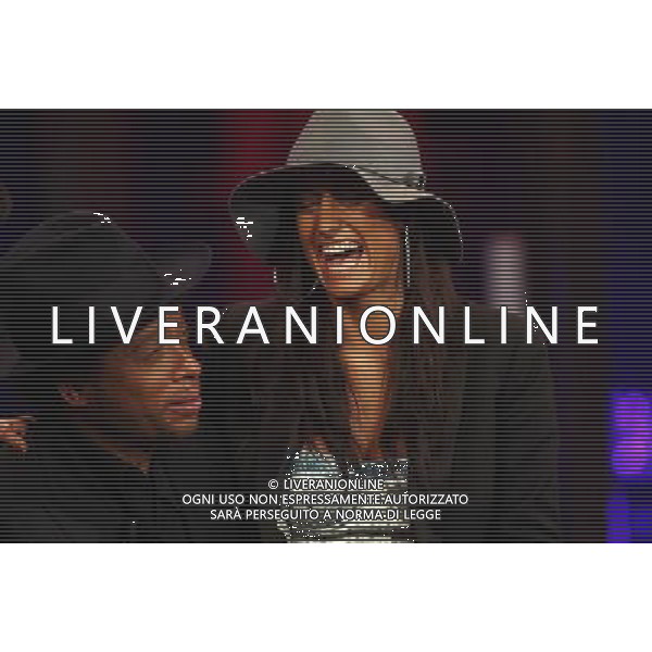 TRASMISSIONE TV: \' CHIAMBRETTI NIGHT\' NELLA FOTO: GARY DOURDAN CON LA FIDANZATA MARIA © ANTONIO SORANO - AG. ALDO LIVERANI SAS
