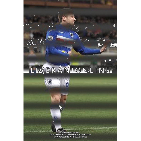 04-03-2009 Genova Sport Calcio Sampdoria Inter Semifinale Coppa Italia Tim 2008/2009 Nella foto: l\'Esultanza di Cassano antonio dopo il gol ph.viganti/AGENZIA ALDO LIVERANI SAS