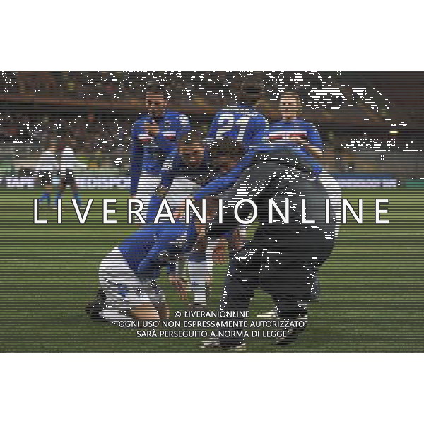 04-03-2009 Genova Sport Calcio Sampdoria Inter Semifinale Coppa Italia Tim 2008/2009 Nella foto: l\'Esultanza di Cassano antonio dopo il gol ph.viganti/AGENZIA ALDO LIVERANI SAS