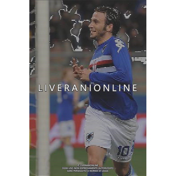 04-03-2009 Genova Sport Calcio Sampdoria Inter Semifinale Coppa Italia Tim 2008/2009 Nella foto: l\'Esultanza di pazzini giampaolo dopo il gol ph.viganti/AGENZIA ALDO LIVERANI SAS