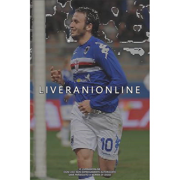 04-03-2009 Genova Sport Calcio Sampdoria Inter Semifinale Coppa Italia Tim 2008/2009 Nella foto: l\'Esultanza di pazzini giampaolo dopo il gol ph.viganti/AGENZIA ALDO LIVERANI SAS