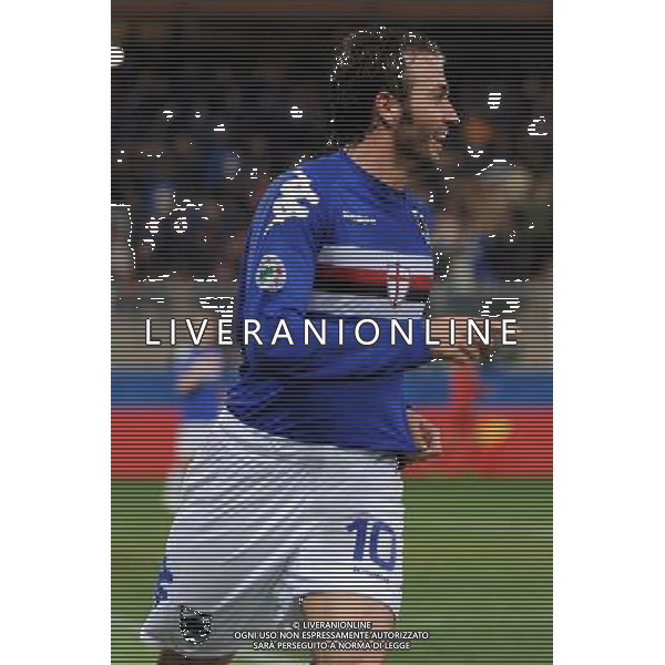 04-03-2009 Genova Sport Calcio Sampdoria Inter Semifinale Coppa Italia Tim 2008/2009 Nella foto: l\'Esultanza di pazzini giampaolo dopo il gol ph.viganti/AGENZIA ALDO LIVERANI SAS
