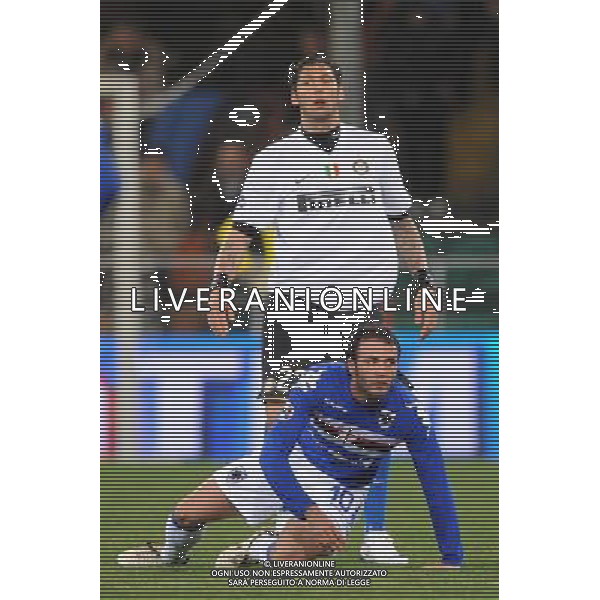 04-03-2009 Genova Sport Calcio Sampdoria Inter Semifinale Coppa Italia Tim 2008/2009 Nella foto: giampaolo Pazzini e Materazzi marco ph.viganti/AGENZIA ALDO LIVERANI SAS