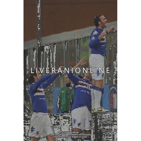 04-03-2009 Genova Sport Calcio Sampdoria Inter Semifinale Coppa Italia Tim 2008/2009 Nella foto: l\'Esultanza di giampaolo Pazzini dopo il gol ph.viganti/AGENZIA ALDO LIVERANI SAS
